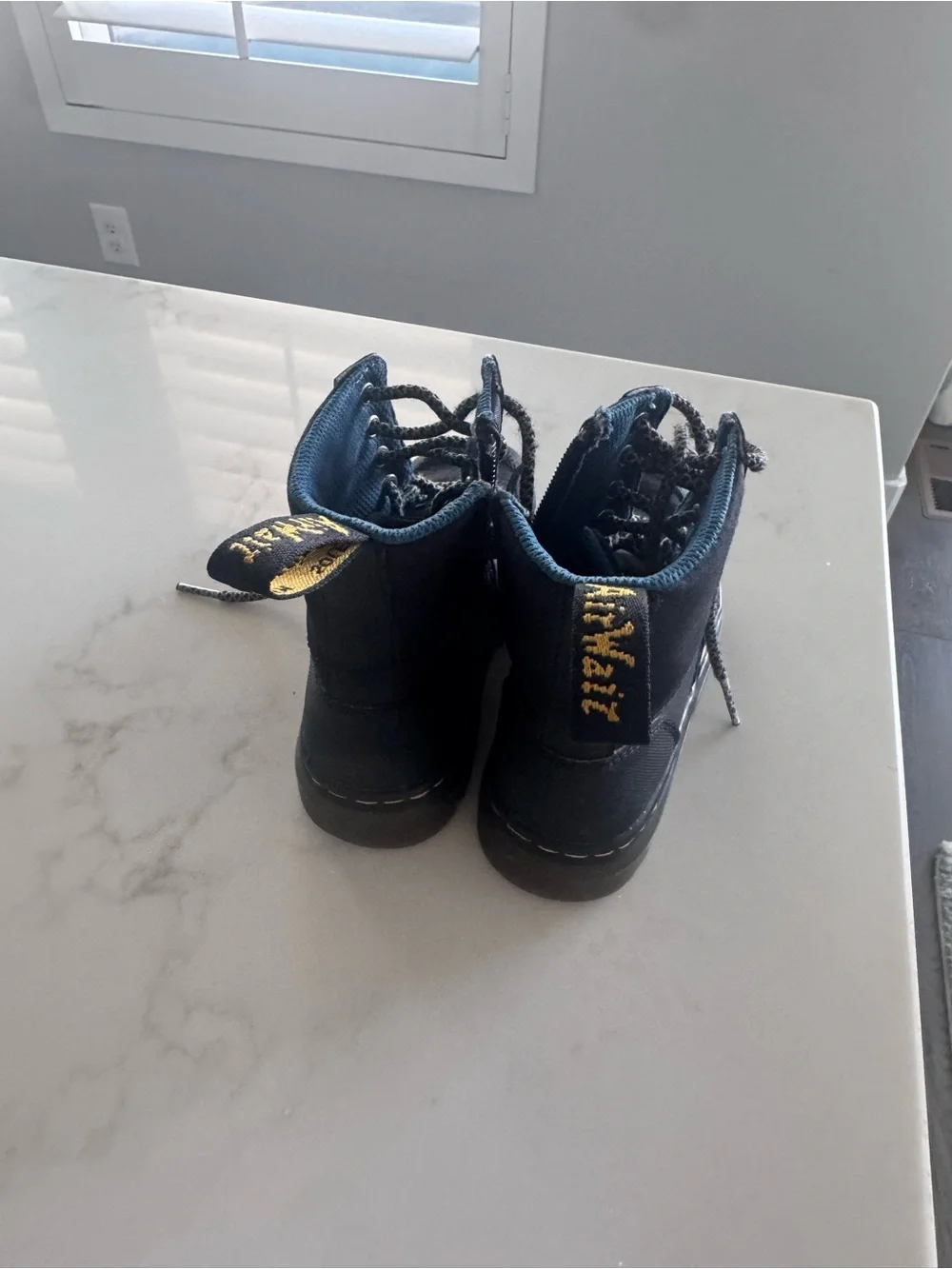 Dr. Martens Kids Waterproof Black Boots US Size 12